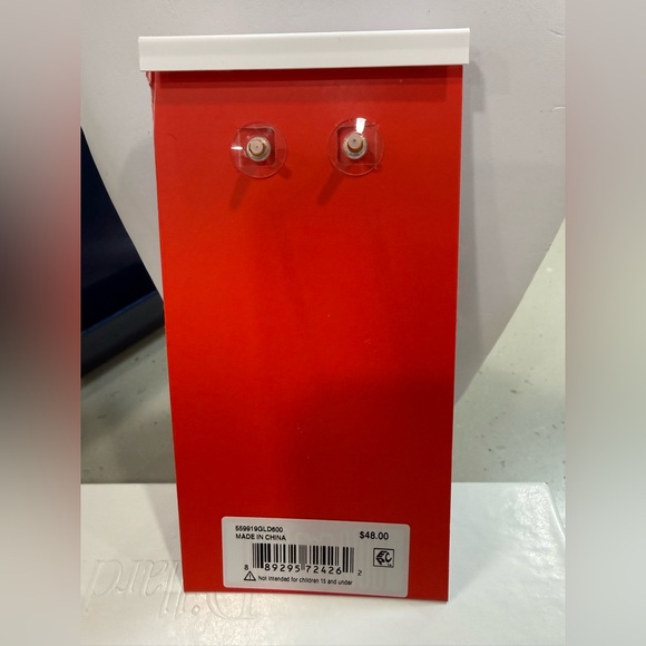 Betsey Johnson Festive Red Cherry Drop Earrings - Picture 2 of 2